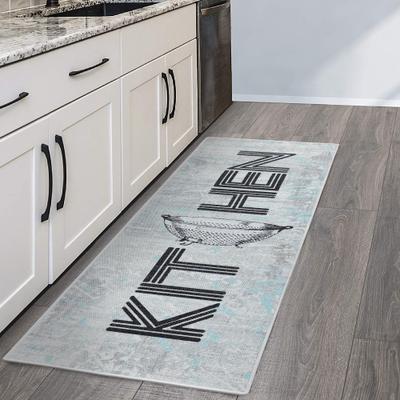 "SussexHome Non-skid Ultra-thin Blended Runner Rug - 20"" x 59"""