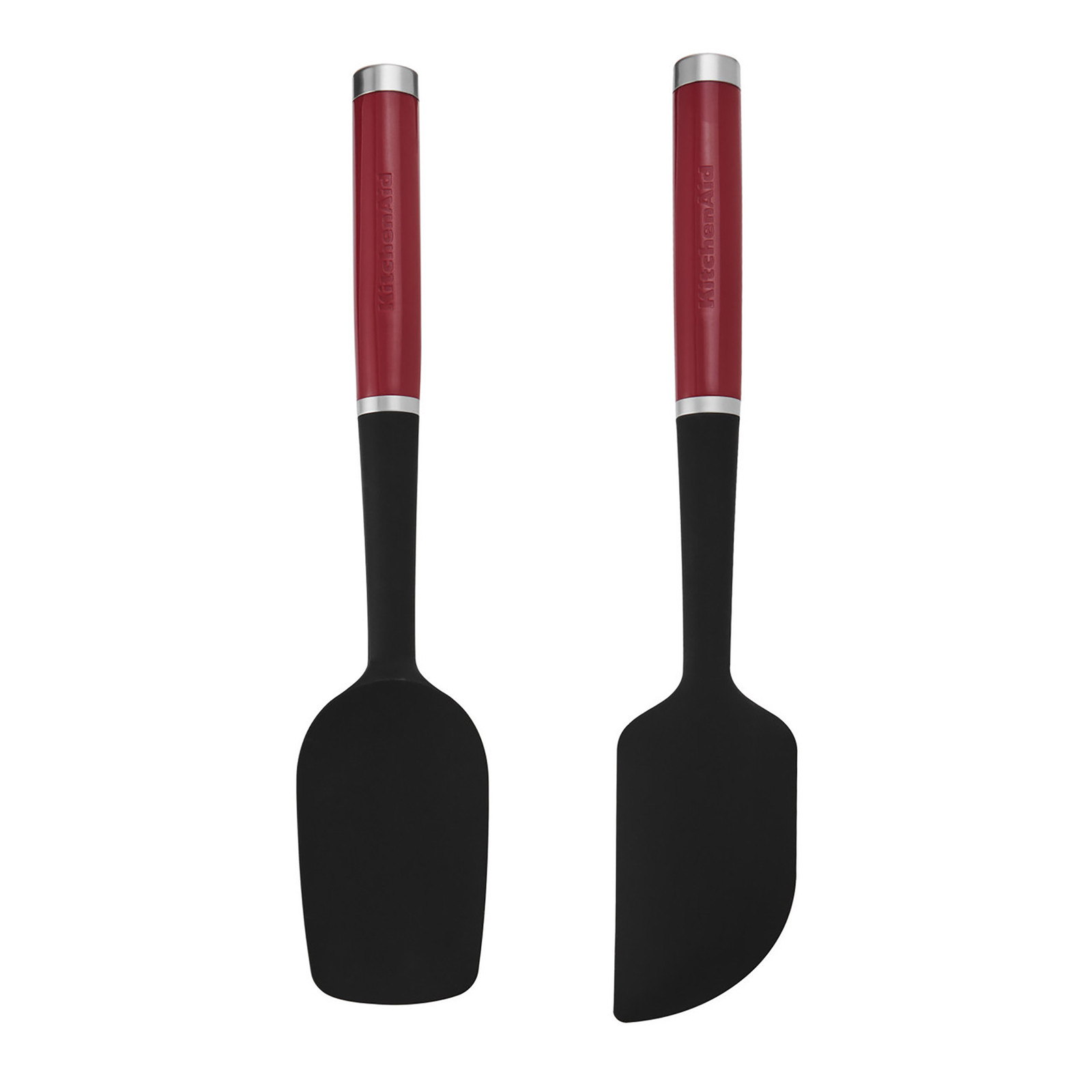 KitchenAid spatelset van 2 stuks, siliconen, koningsrood