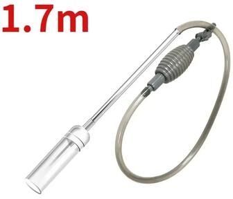 Inspire Curations AquaClean Pro Aquarium Gravel Vacuum Cleaner Manual Fish Tank Siphon Pump For Easy Water Changes 1.7m (5 Ft 7 In)