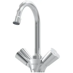 Stiebel Eltron, Küchenarmatur, Zweigriff-Temperierarmatur Wasserhahn WST-W, drucklos, für Boiler, Untertisch-Montage
