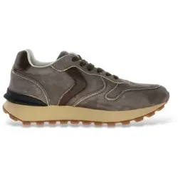 Voile blanche für Damen. 2018750 Leder-Sneaker Paris Race braun (42), Wohnung, Schnürsenkel, Lässig