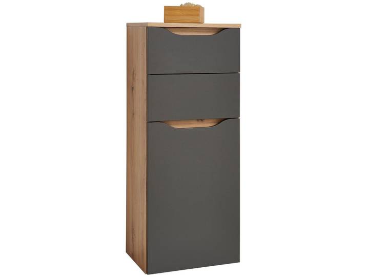 Badezimmer Unterschrank Giga BxH 40x102 cm Anthrazit