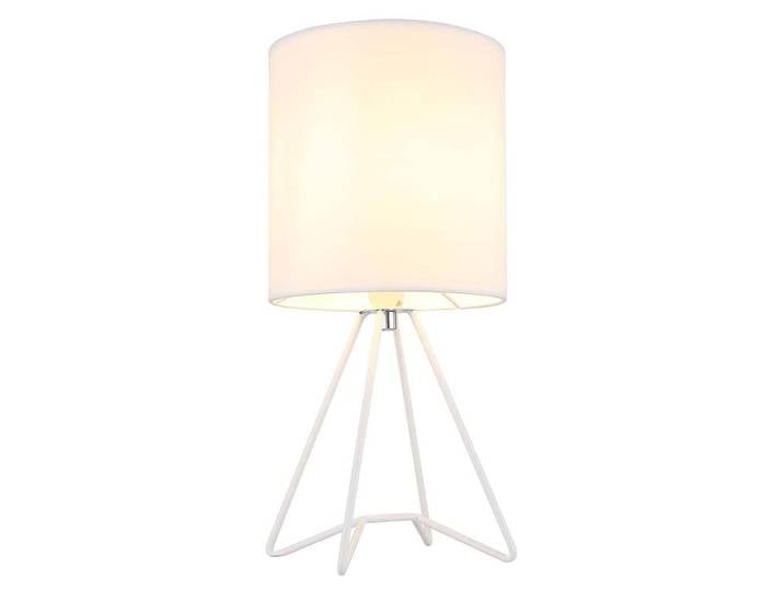 Lampe de table\, textile\, blanc\, H 34\,5 cm