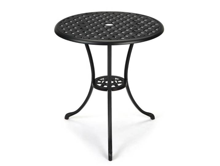 Table de bistrot en aluminium - LUNSY - Aluminium moulé - Résistante aux intempéries - Imperméable - Résistante aux UV