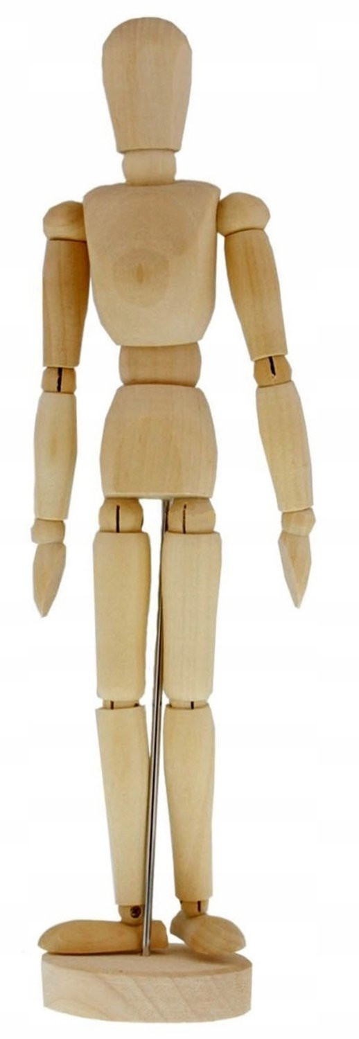 Houten Tekenmannequin 30cm - Anatomisch Model voor Kunstenaars