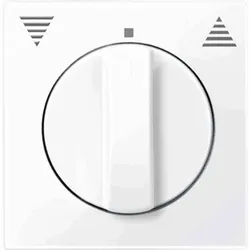 Merten System M Knebel, Jalousie, aktivweiß, glänzend, Symbol Pfeile