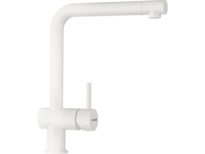 Küchenarmatur SCHOCK EPOS FA , weiss (polaris), B:21,2cm H:31cm Ø:5cm, Messing, Armaturen, Küchenarmatur, Festauslauf, Schwenkbereich 360