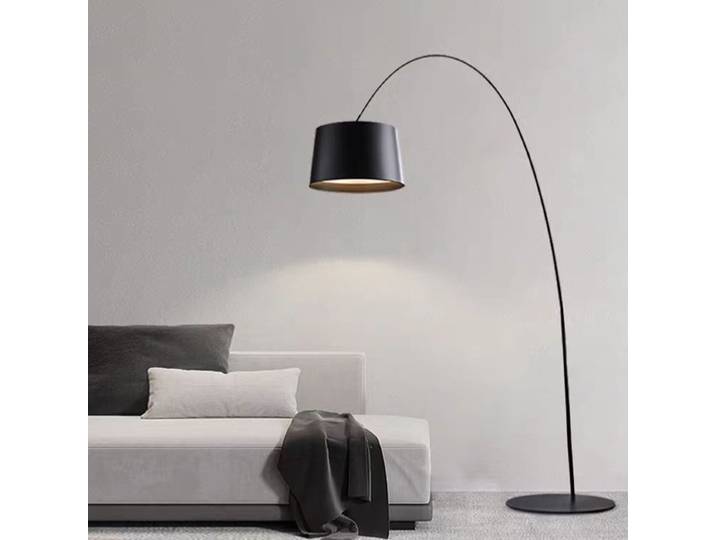 Lampadaire nordique minimaliste Arc chambre salon lampadaires canapé étude lampe de pêche chambre décoration éclairage lumière verticale