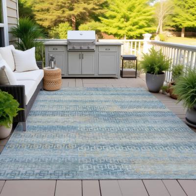 Addison Rugs Machine Washable Indoor/Outdoor Ombre Links Chantille Rug