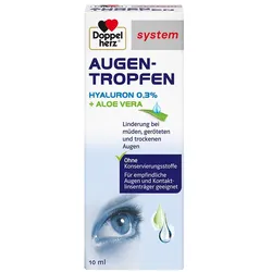 DOPPELHERZ Augen-Tropfen Hyaluron 0,3% system 10 ml