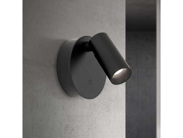 ORION LED Wandleuchte Luxy, dimmbar, schwarz, für Flurbereich, Aluminium, Modern