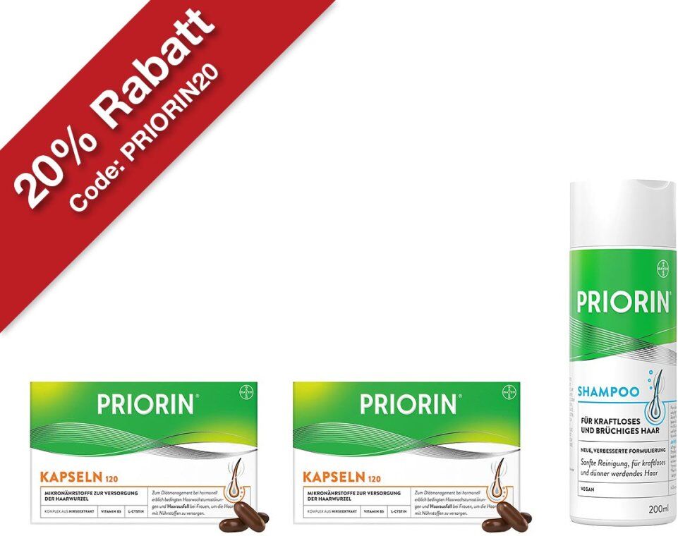 2x Priorin Kapseln 120er und Shampoo 200ml