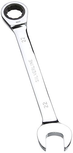 Silverline Vaste steek-ringratelsleutel 22 mm