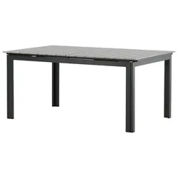 Gartentisch Levels ca. 160x100x75 cm Grau/Schwarz