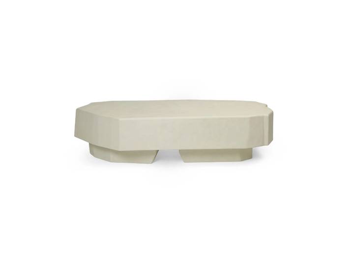 Ferm Living Table basse Staffa 163,5x82,4 cm Ivoire