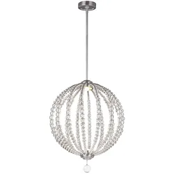 Pendellampe Hängelampe Deckenlampe LED Kristallglas Esszimmerlampe D 50,9 cm
