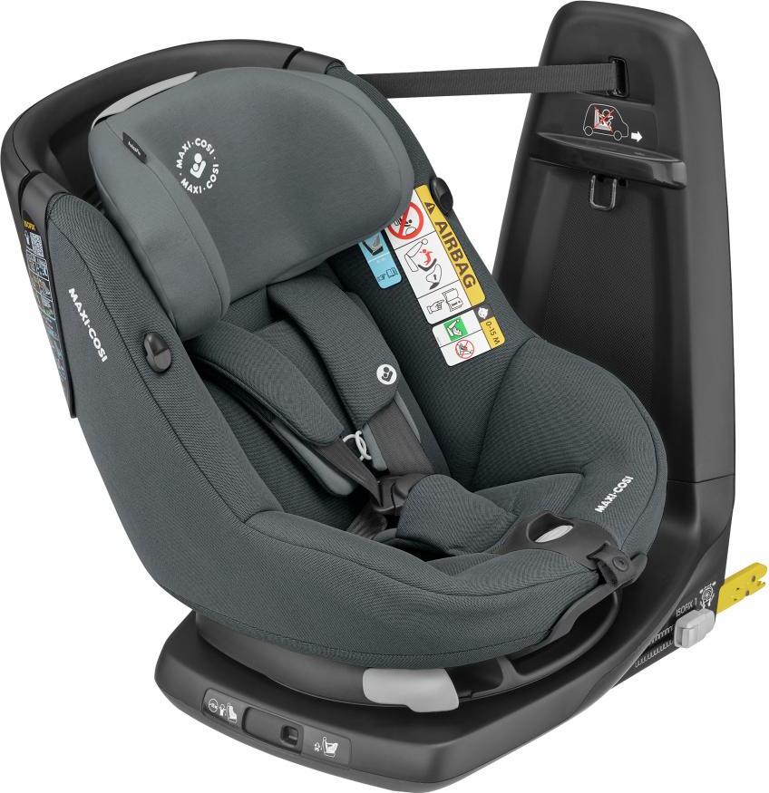Maxi-Cosi AxissFix i-Size Autositz, 360° drehbarer Kindersitz mit ISOFIX und Liegeposition, nutzbar ab ca. 4 Monate bis 4 Jahre, Authentic Graphite
