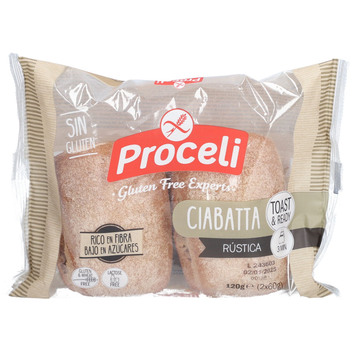 Proceli Ciabatta Rustica 2x60 g Sonstige