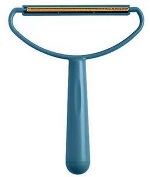 BlastClean Portable Lint Remover Pet Hair & Fabric Shaver For Clothes, Carpets And Upholstery dark Blue