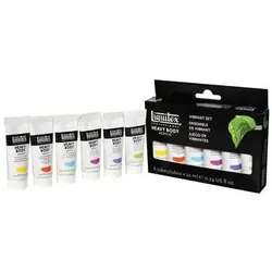 Winsor & Newton, Künstlerfarbe + Bastelfarbe, Heavy Body vibrant color set 6x22ml (22 ml)