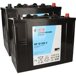 Ersatzakku Satz für Columbus Reinigungsmaschine RA 60 BM 60 12V 105Ah Akku Batterie