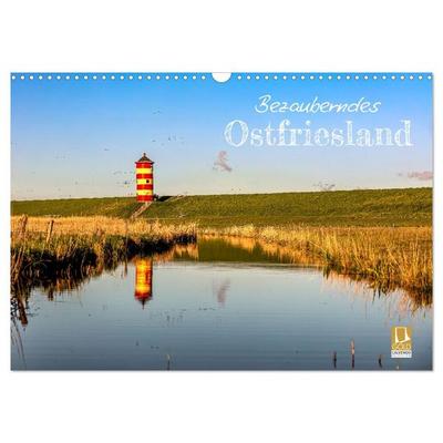 Bezauberndes Ostfriesland (Wandkalender 2027 DIN A3 quer), CALVENDO Monatskalender