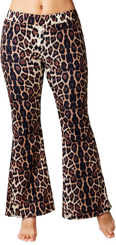 Schlag-Leggings "Leopard", schwarz/braun