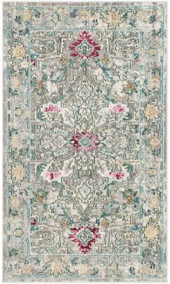 SAFAVIEH Mystique Zymbyle Oriental Polyester Medallion Rug