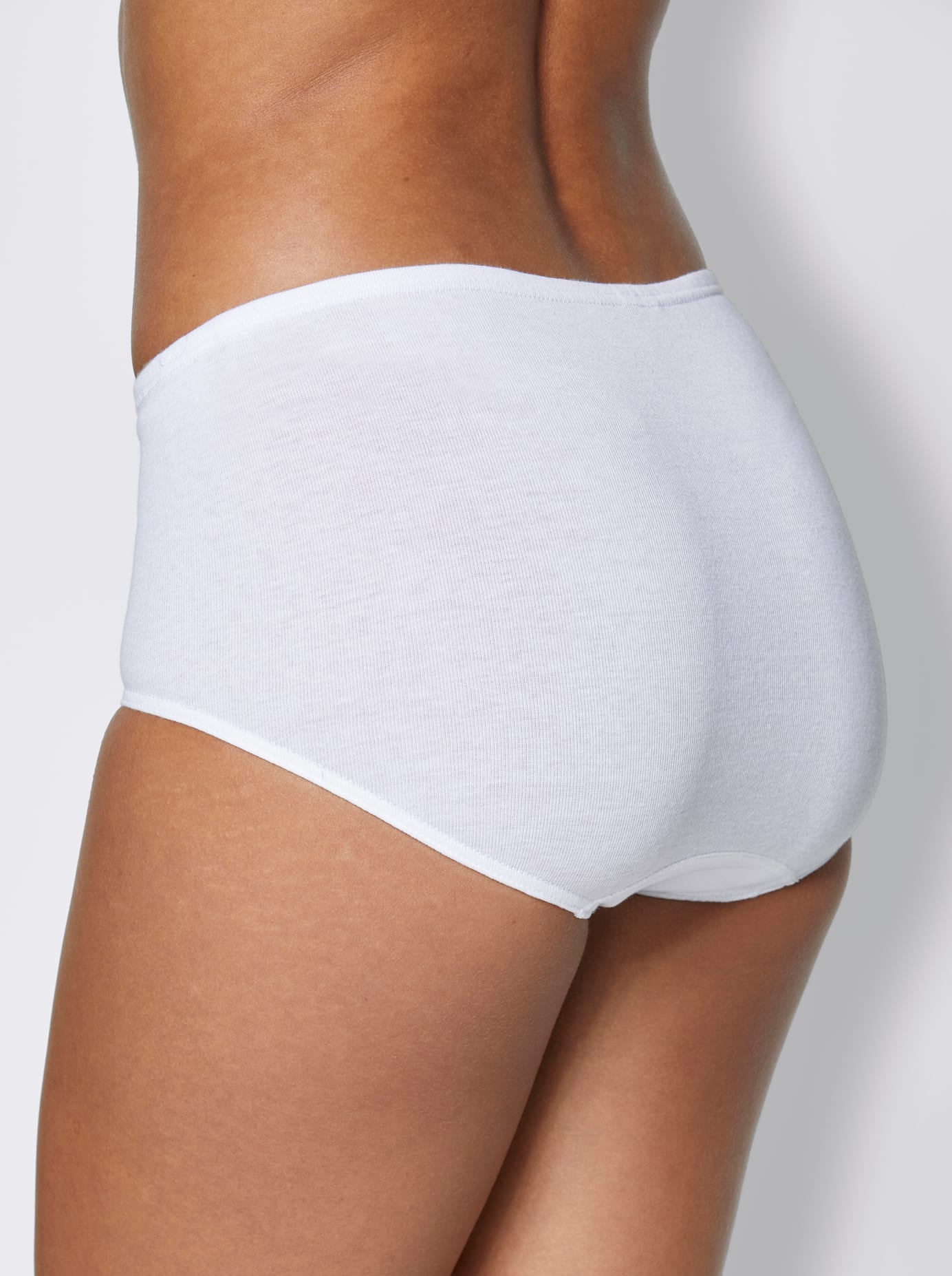 Taillenslip NINA VON C., Damen, Gr. 52, 2 Stk., weiss (weiß), 100% Baumwolle, Unterhosen Taillenslip weiß 52, 2 Stk.