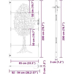 vidaXL, Gartenzaun, Sicherheitszaun für den Garten