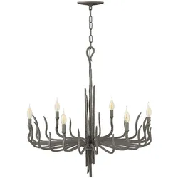 Elstead Lighting, Kronleuchter, Spyre Kronleuchter E14 6-fach Metallische, matte Bronze (71.10 cm)