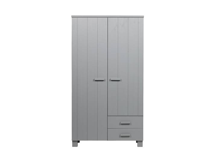 Design Kleiderschrank „Dennis II“, 2-türig Betongrau De Eekhoorn