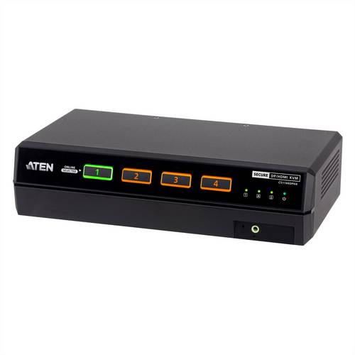 ATEN CS1144DPH4 4-Port USB 5K DP/HDMI, Dual Bildschirm Universal Secure KVM Switch