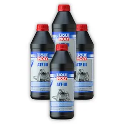 4x Automatikgetriebeöl ATF III LIQUI MOLY 1043 Getriebeöl Öl 1 Liter