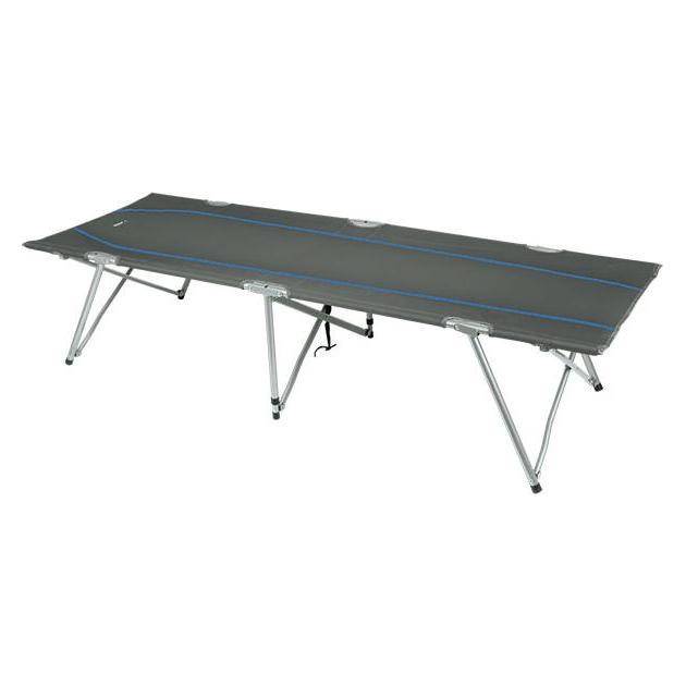 High Peak Camping Oviedo Feldbett, dunkelgrau/Blau, 190x65x45 cm (44160)