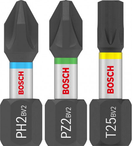 Bosch Coffret d&amp;#039;embouts de vissage PRO Impact,PH2 (x5)/PZ2 (x5)/T20 (x5)/T25 (x5)/T30 (x5)