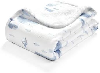 "Lush Decor Baby Seaside Sherpa Blanket - 40""x30"""