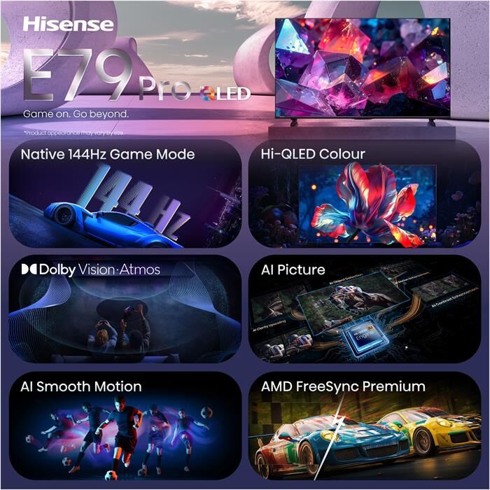Hisense Smart Tv Qled 4k 75" 75e79s Pro-nero