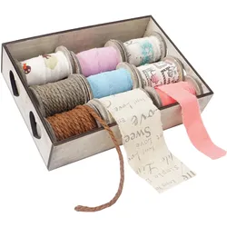 DEKO-BOX BÄNDER 9 ROLLEN Multicolor 9er-Set