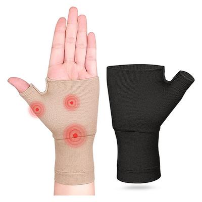1pc Unisex-Handgelenk-Daumen-Stützhülse fingerlose Handgelenk-Handschuhe Kompressions-Arthritis-Handschuhe Sport-Handgelenk-Stützklammer für Ermüdungssport-Schreiben
