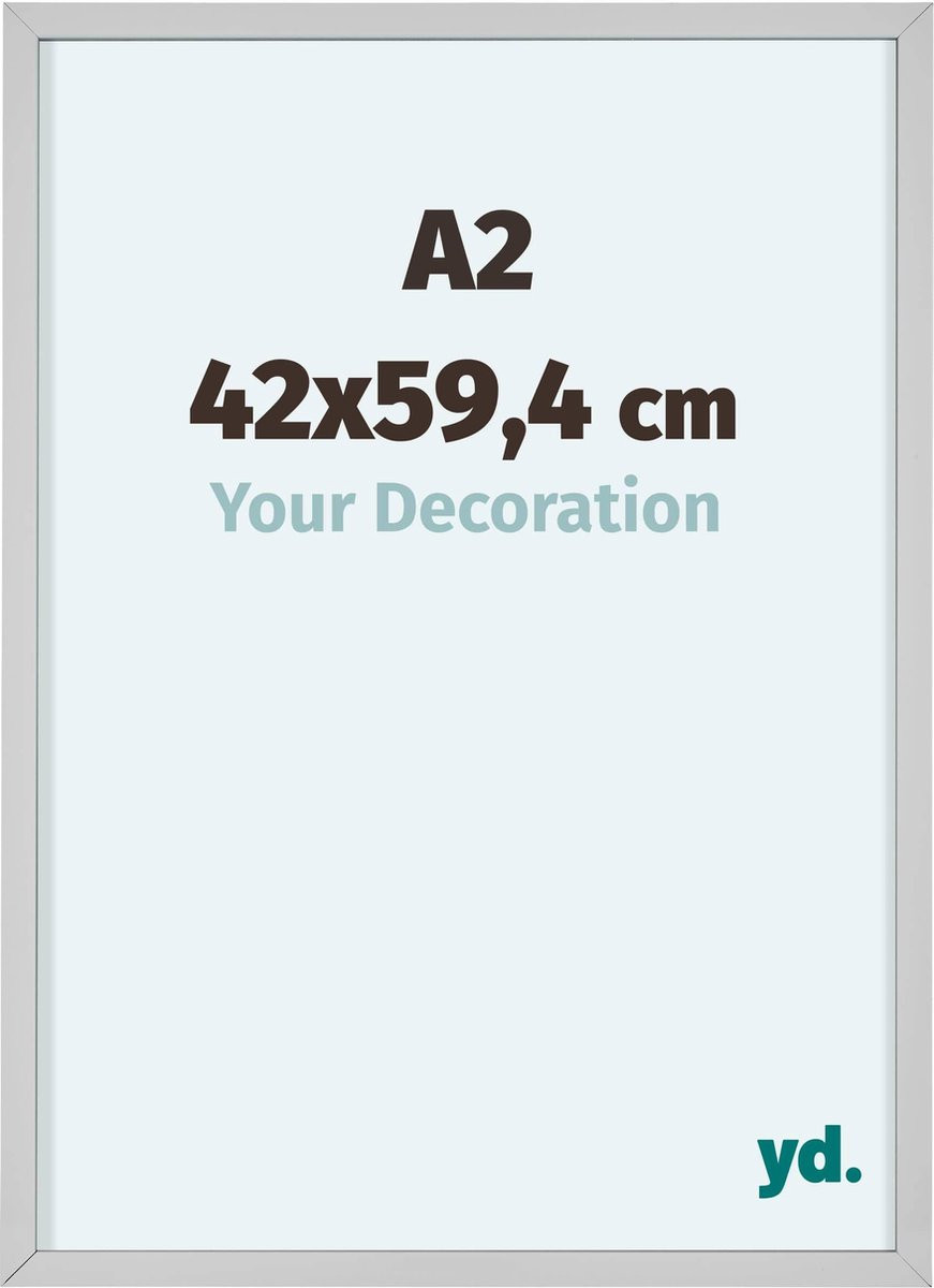 Your Decoration Fotolijst Virginia A2 - Aluminium - Wit - 42 x 59,4 cm