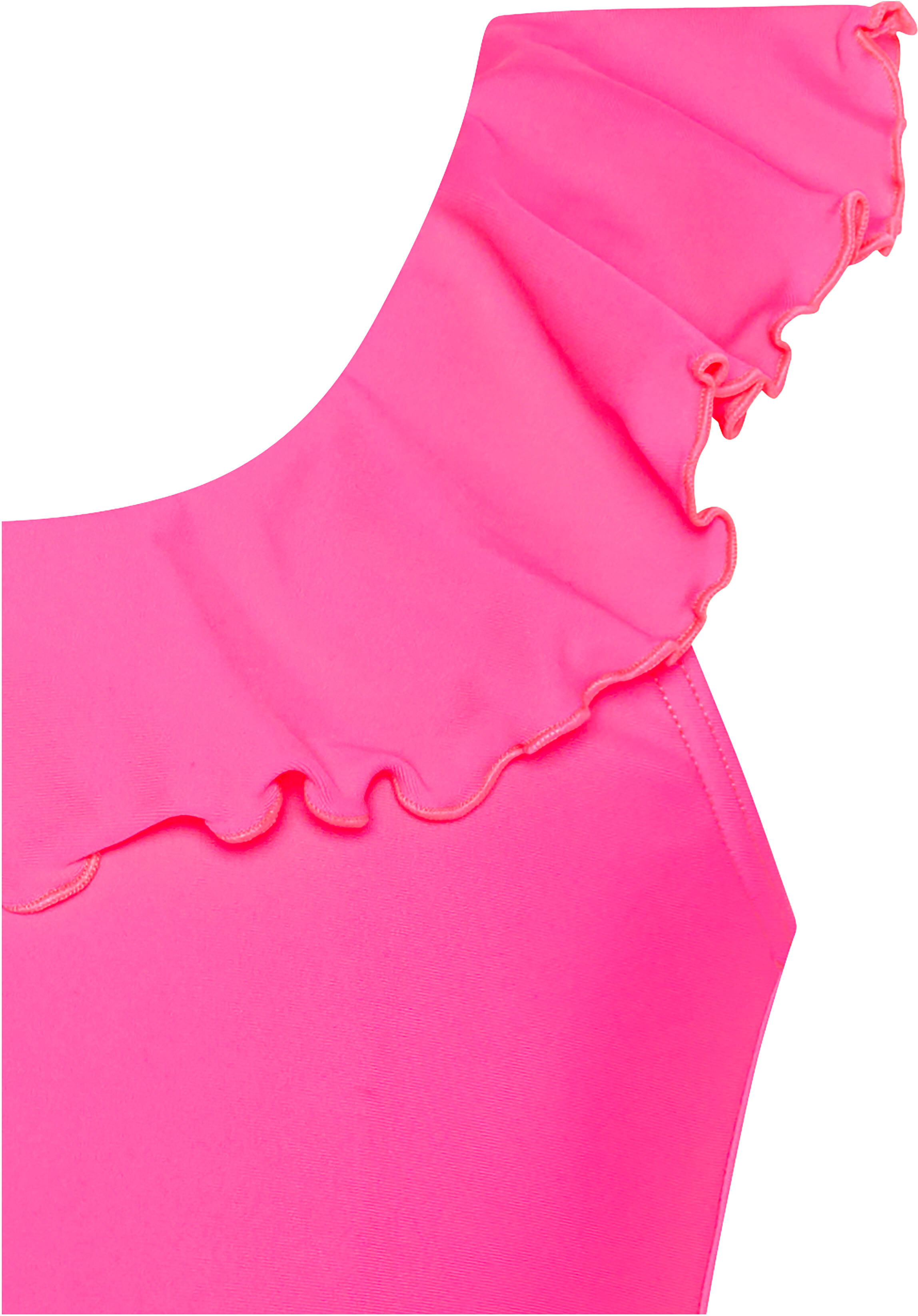 Bustier-Bikini CHIEMSEE, Jungen, Gr. 122/128, knockout pink, Kunstfaser, Bikini-Sets Bustier-Bikini