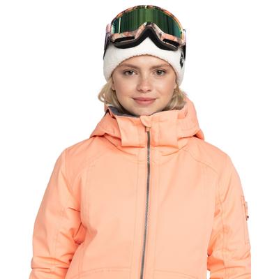 Snowboardjacke ROXY "Meade", Damen, Gr. XL, peach pink, Obermaterial: 100% Polyester., Jacken Snowboardjacke