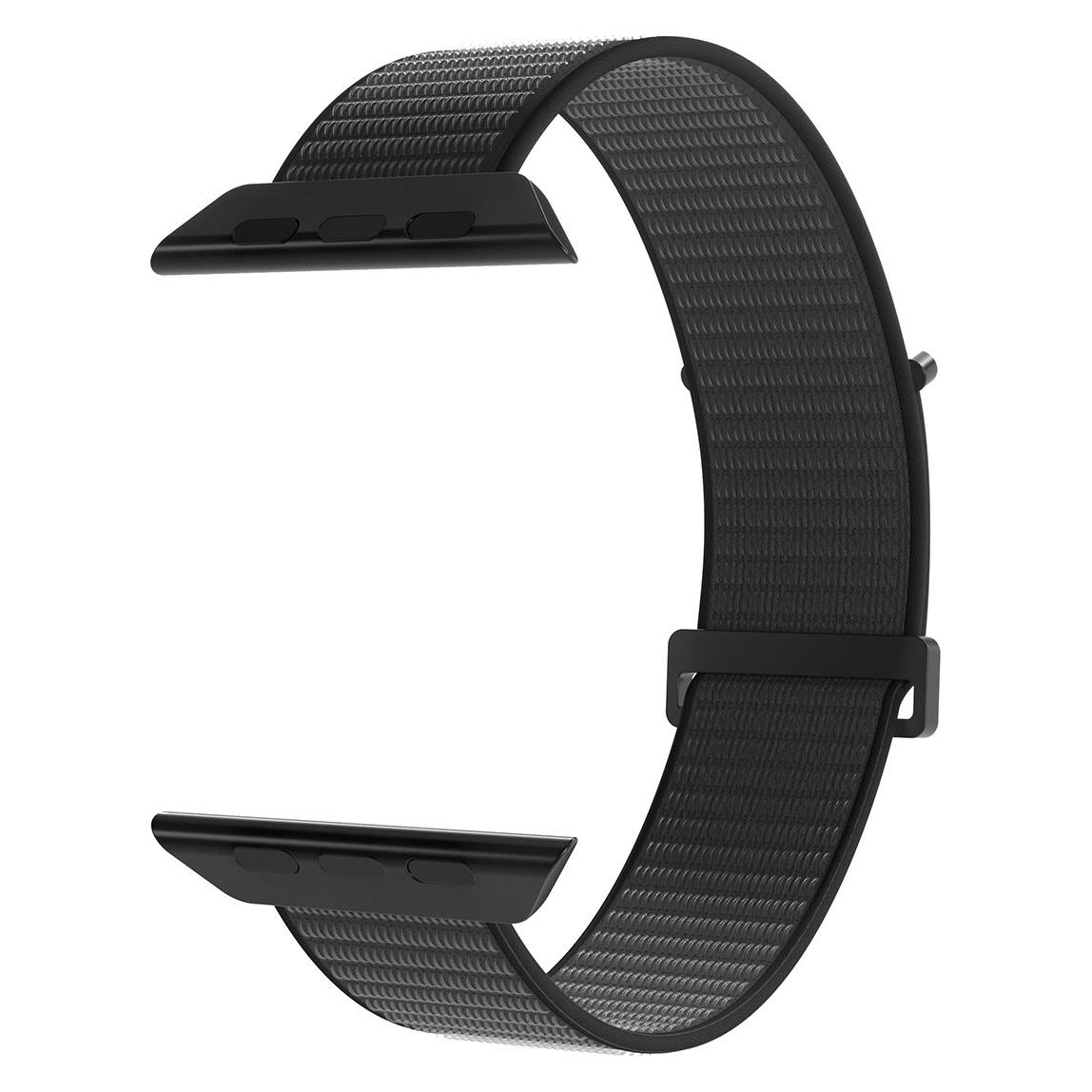 Puro Nylon Sport - Pasek do Apple Watch 38/40/41 mm (Czarny) (38 mm, 40 mm, 41 mm, Nylon) (PUSPORTAW40BLK)