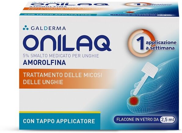 Onilaq 2,5 ml Smalto Medicato per Unghie 5% Amorolfina