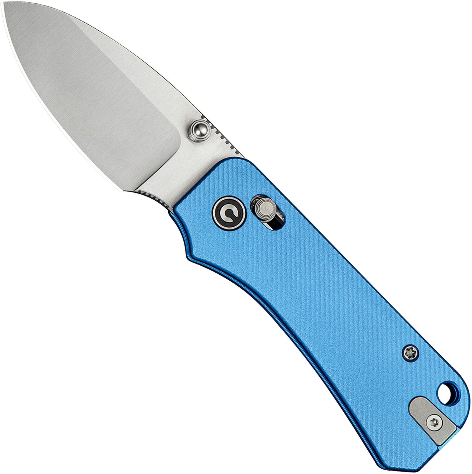 Civivi Baby Banter 2 C23074-1 Satin Blue Aluminum Crossbar Lock, coltello da tasca