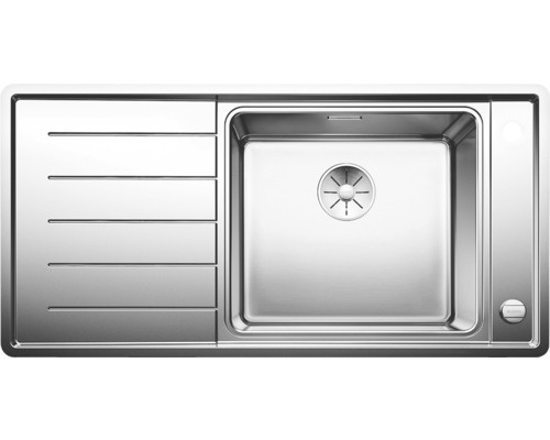BLANCO ANDANO XL 6 S-IF, Schrankwaschbecken, Edelstahl, Edelstahl, Links, 60 cm, Deutschland