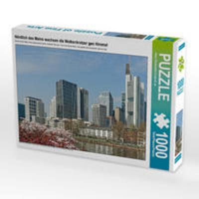 CALVENDO Puzzle Nördlich des Mains wachsen die Wolkenkratzer gen Himmel | 1000 Teile Lege-Größe 64x48cm Foto-Puzzle für glückliche Stunden