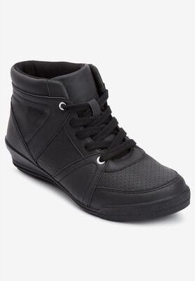 Women's CV Sport Honey Sneaker by Comfortview in Black (Size 9 M)