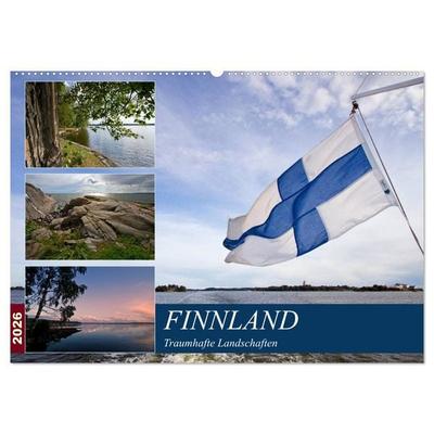 FINNLAND Traumhafte Landschaften (Wandkalender 2026 DIN A2 quer), CALVENDO Monatskalender